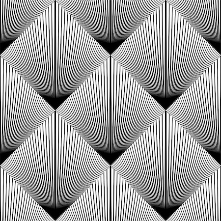 simsearch:400-08051059,k - Design seamless diamond geometric pattern. Abstract monochrome lines background. Vector art. No gradient Foto de stock - Royalty-Free Super Valor e Assinatura, Número: 400-08047470