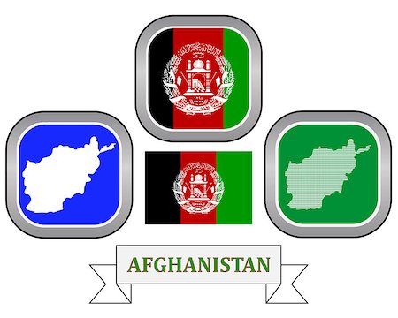 simsearch:400-04724193,k - map button flag and symbol of Afghanistan on a white background Stock Photo - Budget Royalty-Free & Subscription, Code: 400-08048141