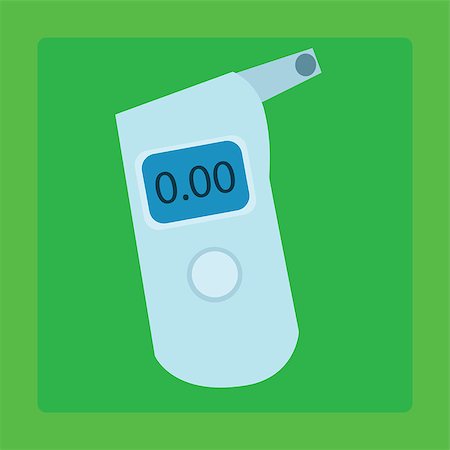sobriety - The breathalyzer device for measuring the alcohol in the exhaled air drivers Foto de stock - Super Valor sin royalties y Suscripción, Código: 400-08048602
