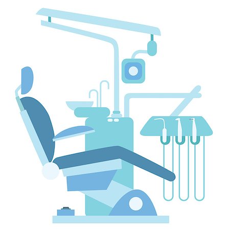 Dentist medical office. Medical chair, dental care, dentist drill Stock Photo - Budget Royalty-Free & Subscription, Code: 400-08048603