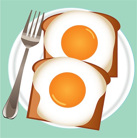 simsearch:400-07414812,k - is an illustration of  breakfast eggs in eps file Foto de stock - Super Valor sin royalties y Suscripción, Código: 400-08048641