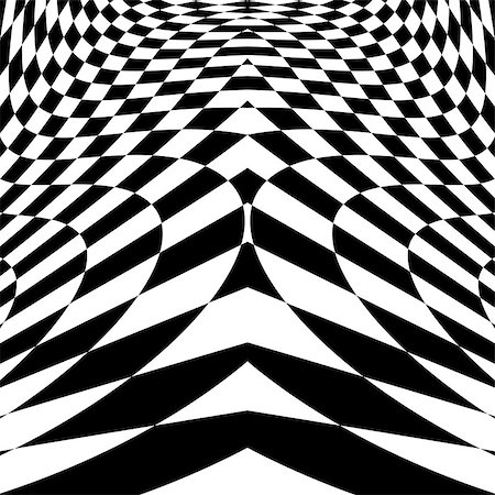 simsearch:400-07990307,k - Design monochrome movement illusion checkered background. Abstract distortion backdrop. Vector-art illustration Foto de stock - Super Valor sin royalties y Suscripción, Código: 400-08048800