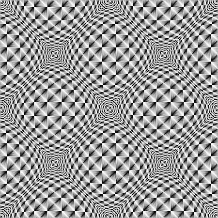 simsearch:400-08051059,k - Design seamless square volumetric pattern. Abstract geometric monochrome background. Vector art. No gradient Foto de stock - Royalty-Free Super Valor e Assinatura, Número: 400-08048823