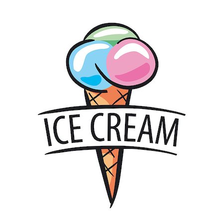 simsearch:400-08189124,k - vector logo balls of ice cream Stock Photo - Budget Royalty-Free & Subscription, Code: 400-08048918