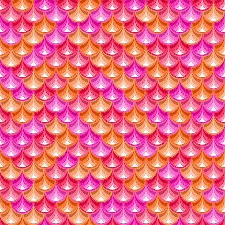 simsearch:400-08097395,k - Seamless  pink shiny river fish scales texture. Dragonscale. Bright background for design. Vector illustration eps 10 Photographie de stock - Aubaine LD & Abonnement, Code: 400-08049080