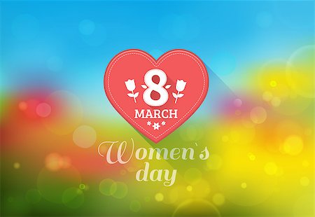 deniskolt (artist) - March 8 Women's Day card with tulips on a bright and colorful spring background. Vector illustration Foto de stock - Royalty-Free Super Valor e Assinatura, Número: 400-08040288