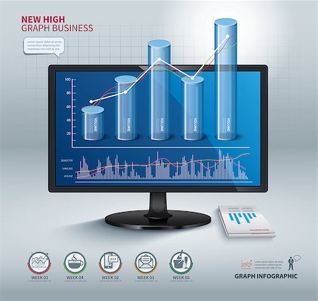 simsearch:400-04711612,k - high graph success business Stock Photo - Budget Royalty-Free & Subscription, Code: 400-08040738