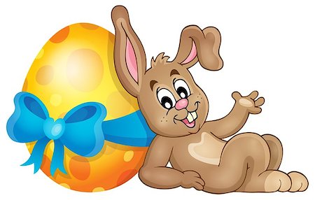 simsearch:400-07306161,k - Bunny with Easter egg theme image 1 - eps10 vector illustration. Foto de stock - Super Valor sin royalties y Suscripción, Código: 400-08041087