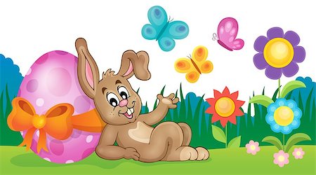 simsearch:400-07306161,k - Bunny with Easter egg theme image 3 - eps10 vector illustration. Foto de stock - Super Valor sin royalties y Suscripción, Código: 400-08041089