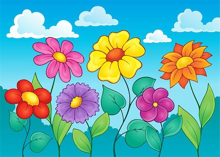 simsearch:400-08076059,k - Flower topic image 4 - eps10 vector illustration. Stock Photo - Budget Royalty-Free & Subscription, Code: 400-08041113
