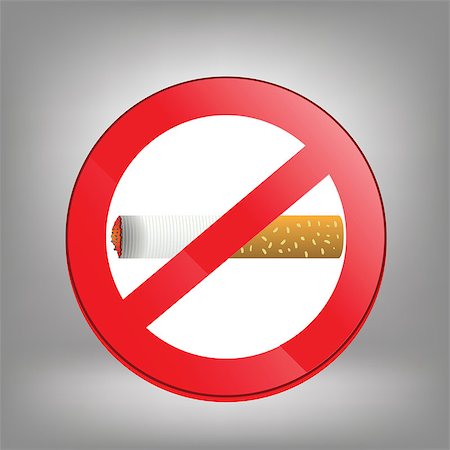 simsearch:400-04823283,k - Prohibition sign on grey background. No smoking sign. Sign showing no smoking is allowed. No smoking mark. Smoking prohibited symbol isolated on grey background. Stock Photo - Budget Royalty-Free & Subscription, Code: 400-08041179