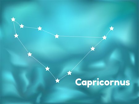simsearch:400-07932239,k - star constellation of capricornus on blue background, vector Stock Photo - Budget Royalty-Free & Subscription, Code: 400-08041210