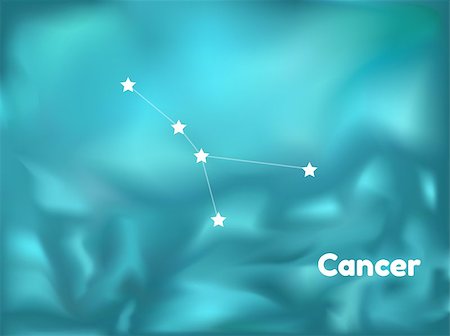 simsearch:400-07932239,k - star constellation of cancer on blue background, vector Stock Photo - Budget Royalty-Free & Subscription, Code: 400-08041211