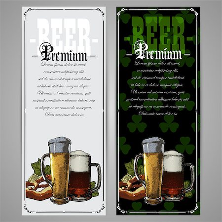 simsearch:400-07666392,k - set of beer labels, this illustration may be useful as designer work Photographie de stock - Aubaine LD & Abonnement, Code: 400-08041239