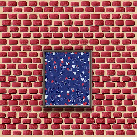 simsearch:400-08162351,k - Vector illustration. Abstract painting on a brick wall. Stock Photo - Budget Royalty-Free & Subscription, Code: 400-08041525