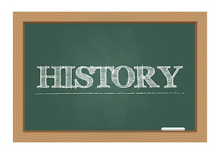 History text drawn on chalkboard Stock Photo - Budget Royalty-Free & Subscription, Code: 400-08042366