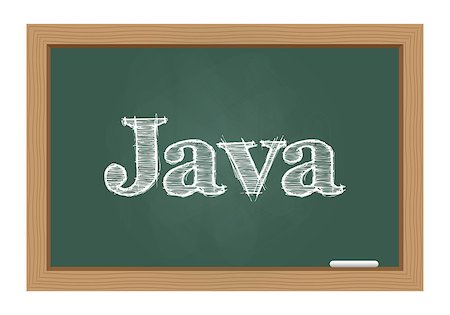 Java text drawn on chalkboard Stock Photo - Budget Royalty-Free & Subscription, Code: 400-08042368
