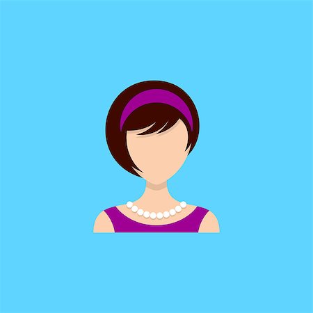 simsearch:400-08256257,k - Icon of young woman web design vector illustration Stock Photo - Budget Royalty-Free & Subscription, Code: 400-08043316