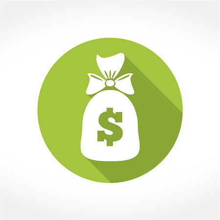 pound and dollar sign - Money bag icon, flat design, vector eps10 illustration Stock Photo - Budget Royalty-Free & Subscription, Code: 400-08043491