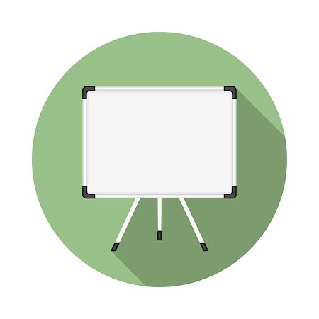 simsearch:400-08043578,k - Whiteboard icon, flat design, vector eps10 illustration Stock Photo - Budget Royalty-Free & Subscription, Code: 400-08043568
