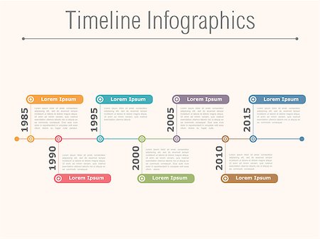 Timeline infographics design template, vector eps10 illustration Stock Photo - Budget Royalty-Free & Subscription, Code: 400-08043562
