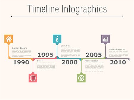 simsearch:400-08225044,k - Timeline infographics design template, vector eps10 illustration Foto de stock - Super Valor sin royalties y Suscripción, Código: 400-08043572