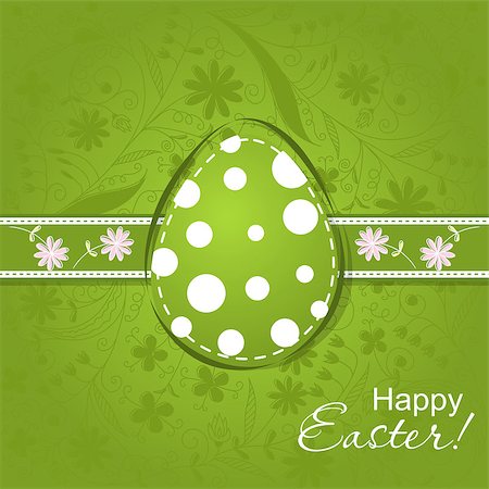 simsearch:400-05925759,k - Template Easter greeting card, vector illustration Photographie de stock - Aubaine LD & Abonnement, Code: 400-08043769