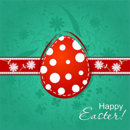 simsearch:400-05925759,k - Template Easter greeting card, vector illustration Photographie de stock - Aubaine LD & Abonnement, Code: 400-08043776