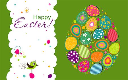 simsearch:400-05925759,k - Template Easter greeting card, vector illustration Photographie de stock - Aubaine LD & Abonnement, Code: 400-08043771