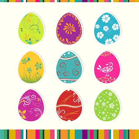 simsearch:400-05925759,k - Template Easter greeting card, vector illustration Photographie de stock - Aubaine LD & Abonnement, Code: 400-08043772