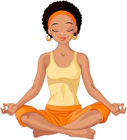 simsearch:400-07615290,k - Beautiful girl doing yoga meditation Stock Photo - Budget Royalty-Free & Subscription, Code: 400-08054152