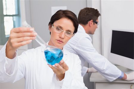 simsearch:400-08055390,k - Scientists working attentively in laboratory Stock Photo - Budget Royalty-Free & Subscription, Code: 400-08054854