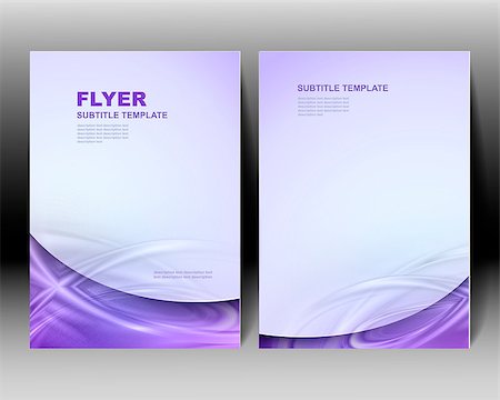 Vector brochure template blue design Stock Photo - Budget Royalty-Free & Subscription, Code: 400-08056625