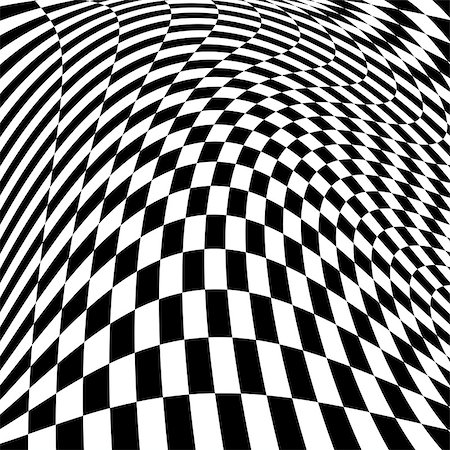 simsearch:400-07827654,k - Design monochrome motion illusion checkered background. Abstract torsion backdrop. Vector-art illustration Stock Photo - Budget Royalty-Free & Subscription, Code: 400-08056761