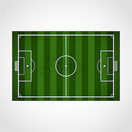 simsearch:400-05924077,k - Vector green soccer, football field isolated on a white background Fotografie stock - Microstock e Abbonamento, Codice: 400-08056797