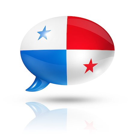 simsearch:400-04611875,k - three dimensional Panama flag in a speech bubble isolated on white with clipping path Photographie de stock - Aubaine LD & Abonnement, Code: 400-08050141