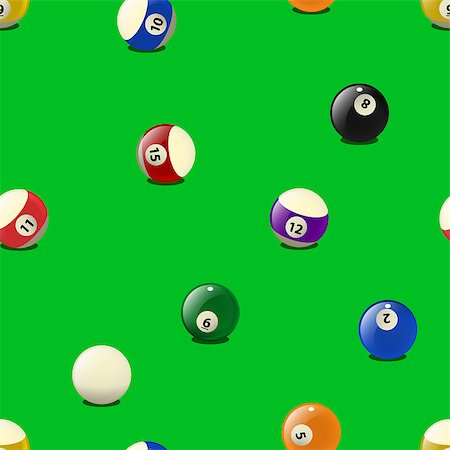 sport texture - Set of color billiards balls, pattern. Can be used for textiles, book design, pattern fills, web page background, surface textures, corporate identity, wrapping paper. Vector illustration eps10 Stock Photo - Budget Royalty-Free & Subscription, Code: 400-08050193