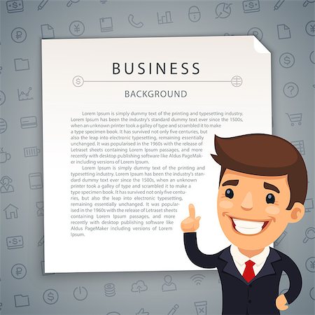 Gray Business Background with Boss. Seamless Pattern in Swatches. Clipping paths included in additional jpg format. Stock Photo - Budget Royalty-Free & Subscription, Code: 400-08050288
