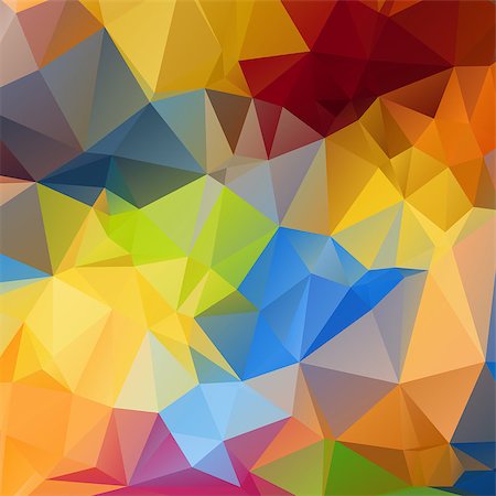 Abstract multicolored triangle geometrical background. Vector illustration Photographie de stock - Aubaine LD & Abonnement, Code: 400-08050376