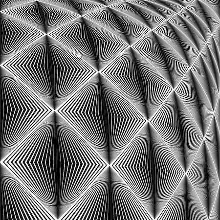 simsearch:400-07836085,k - Design diamond convex texture. Abstract geometric monochrome perspective background. Vector art. No gradient Foto de stock - Super Valor sin royalties y Suscripción, Código: 400-08051059