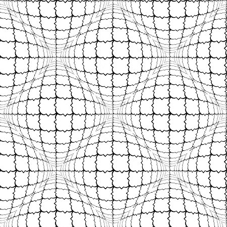 simsearch:400-07836085,k - Design seamless monochrome convex pattern. Abstract grid textured background. Vector art Foto de stock - Super Valor sin royalties y Suscripción, Código: 400-08051078