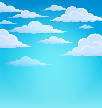 simsearch:400-04272687,k - Clouds on sky theme 1 - eps10 vector illustration. Stockbilder - Microstock & Abonnement, Bildnummer: 400-08051299