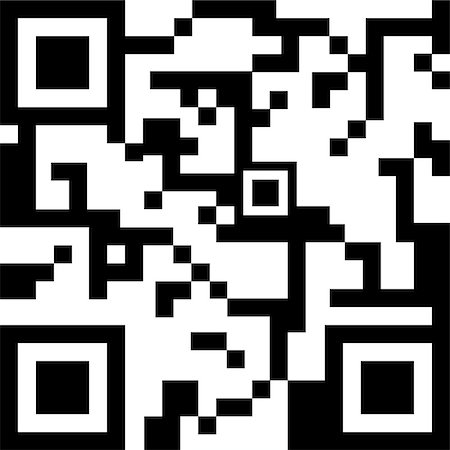 QR code for smart phone. Vector illustration Stock Photo - Budget Royalty-Free & Subscription, Code: 400-08051646