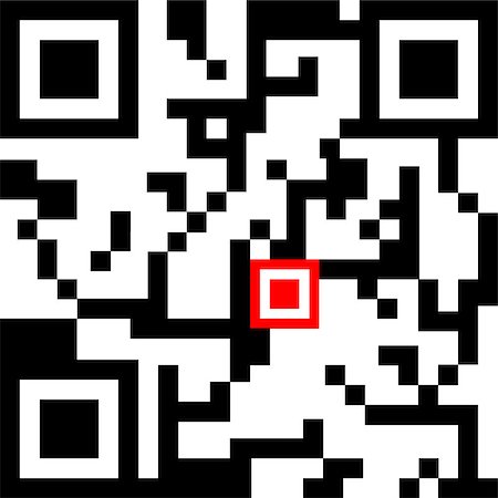 QR code for smart phone. Vector illustration Foto de stock - Super Valor sin royalties y Suscripción, Código: 400-08051701