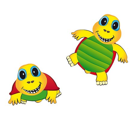 studio023 (artist) - cheerful color animated turtle with a smile Foto de stock - Super Valor sin royalties y Suscripción, Código: 400-08052209