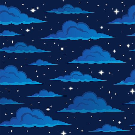 simsearch:400-04272687,k - Night sky seamless background 2 - eps10 vector illustration. Stockbilder - Microstock & Abonnement, Bildnummer: 400-08053264