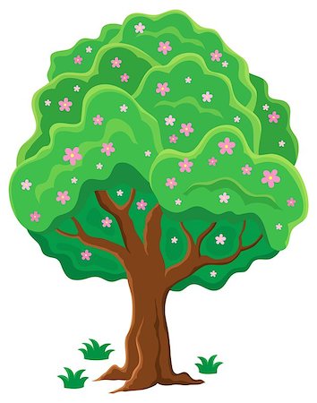 simsearch:400-05885717,k - Springtime tree topic image 2 - eps10 vector illustration. Stock Photo - Budget Royalty-Free & Subscription, Code: 400-08053278