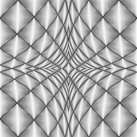 simsearch:400-07836085,k - Design diamond concave texture. Abstract geometric monochrome perspective background. Vector art. No gradient Foto de stock - Super Valor sin royalties y Suscripción, Código: 400-08053311