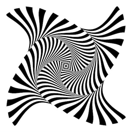 simsearch:400-08192219,k - Design monochrome vortex movement illusion background. Abstract striped distortion backdrop. Vector-art illustration Stock Photo - Budget Royalty-Free & Subscription, Code: 400-08053347