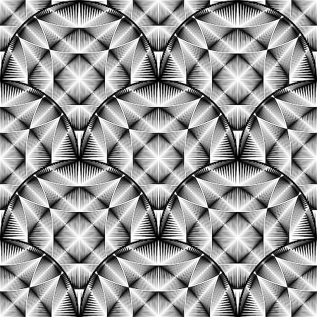 simsearch:400-08051059,k - Design seamless monochrome ellipse pattern. Abstract geometric background. Vector art. No gradient Foto de stock - Royalty-Free Super Valor e Assinatura, Número: 400-08053349